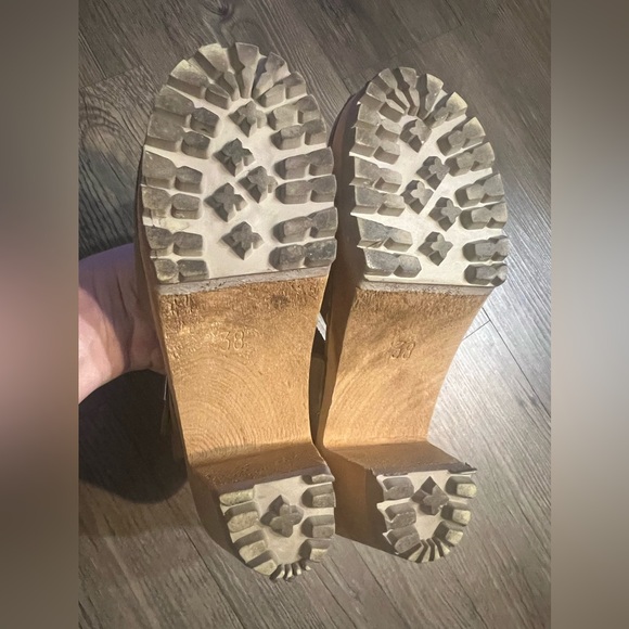 MIA Swedish Tan Wooden Heel Clogs - Picture 9 of 15